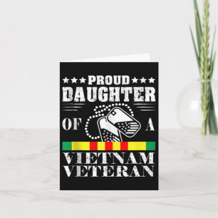 Stolze Tochter eines Vietnam-Veteranen Memorial Da Karte