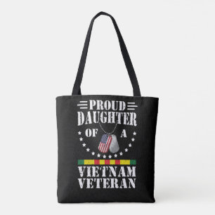 Stolze Tochter eines Vietnam-Veteranen Patriotisch Tasche