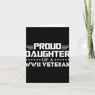 Stolze Tochter eines WW2 Veteran Wwii Remüde Karte