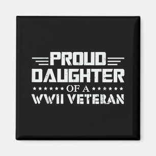 Stolze Tochter eines WW2 Veteran Wwii Remüde Magnet