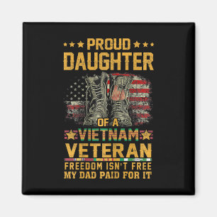 Stolze Tochter von Vietnam Veteran Patriotic Vet F Magnet