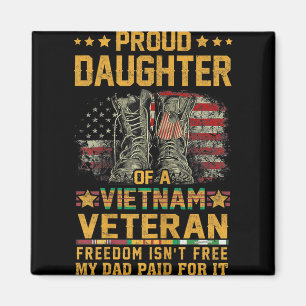 Stolze Tochter von Vietnam Veteran Patriotic Vet F Magnet