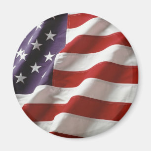 Stolze und patriotische USA-Flagge Magnet