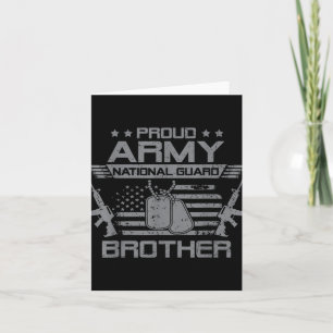 Stolze US-Army-Nationalgarde-Bruderflagge USA Mili Karte