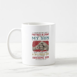 Stolze Vater Tasse - Mein Sohn ist mein bester Kri