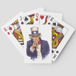 Stolze Vereinigte Staaten von Amerika USA Ich Will Spielkarten