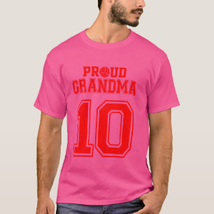 Stolze Volleyball-Oma Nummer 10 R T-Shirt