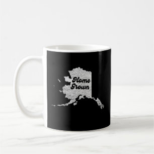 stolzer Alaska-Staat selbstgemachte Kartenumrandun Kaffeetasse