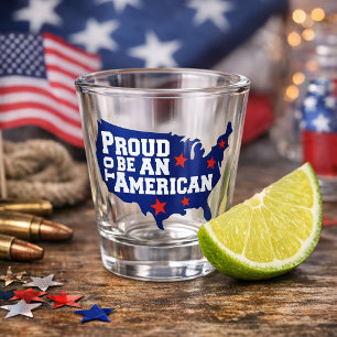 Stolzer amerikanischer Geist Schnapsglas