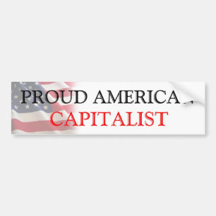 Stolzer amerikanischer Kapitalist Autoaufkleber