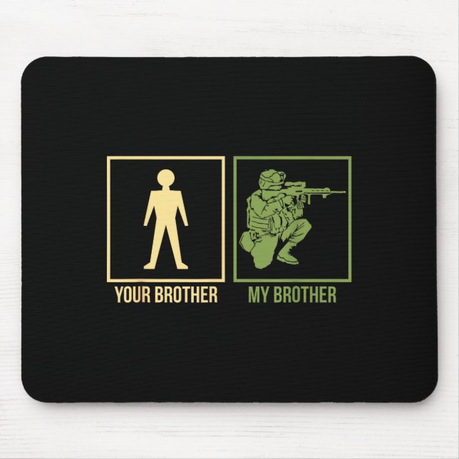 Stolzer Armee-Bruder I-Marine Luftwaffe Seal Range Mousepad (Vorne)