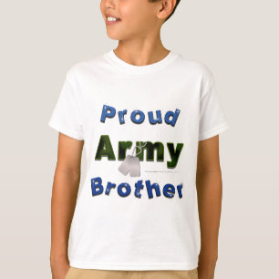 Stolzer Armee-Bruder scherzt T-Shirt