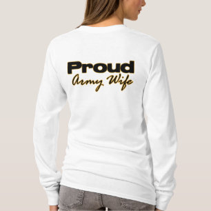 Stolzer Armee-EhefrauHoodie T-Shirt