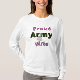 Stolzer Armee-EhefrauHoodie T-Shirt