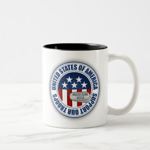 Stolzer Armee-Nationalgarde-Onkel Zweifarbige Tasse