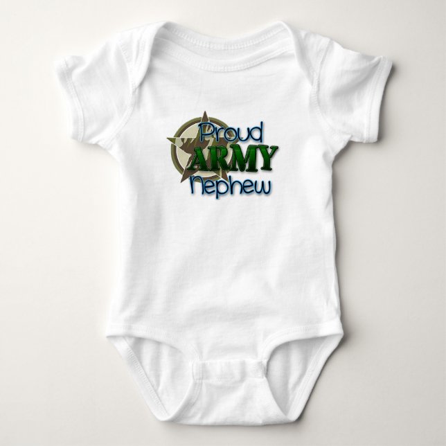 Stolzer ARMEE Neffe Baby Strampler (Vorderseite)