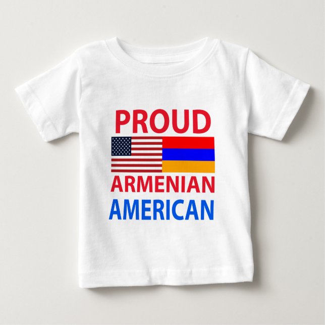 Stolzer armenischer Amerikaner Baby T-shirt (Vorderseite)