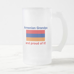 Stolzer armenischer Großvater Mattglas Bierglas