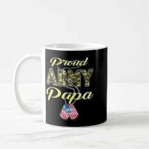 Stolzer Army-Papa-Flag-Camo-Hundeanhänger Stolz Mi Kaffeetasse