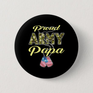 Stolzer Army-Papa-Flag-Tarnung-Hundeanhänger Stolz Button