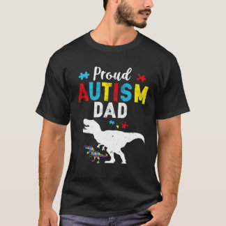 Stolzer Autism-Vater Familien-Passende Autismusris T-Shirt