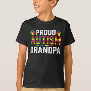 Stolzer Autismus-Opa Awareness Autistische Familie T-Shirt