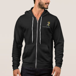 Stolzer Autismus-Vater machen oben Hoodie