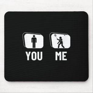 Stolzer Badminton-Spieler Männer Federball Lustige Mousepad
