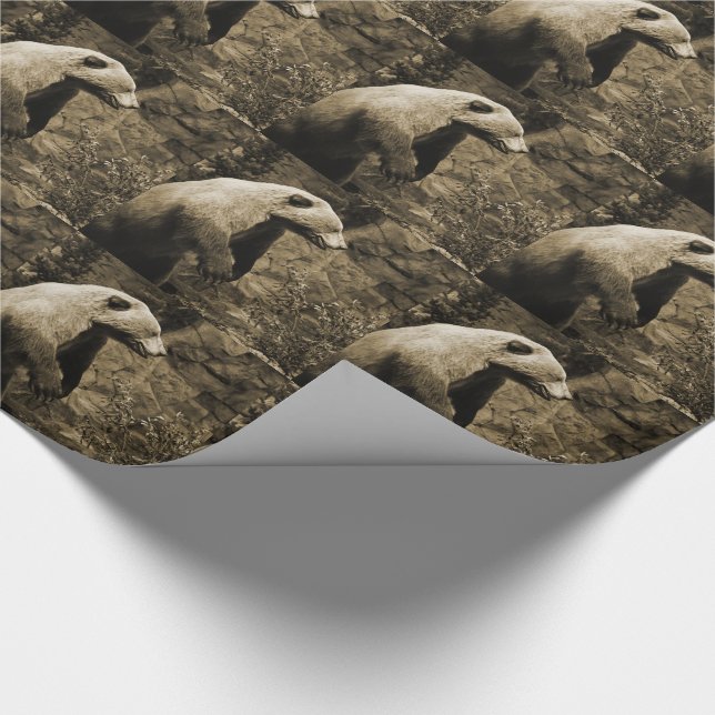 Stolzer Bär Geschenkpapier (Ecke)
