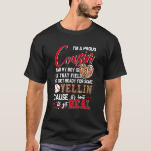 Stolzer Baseball-Cousin Baseball-Familie passend 1 T-Shirt