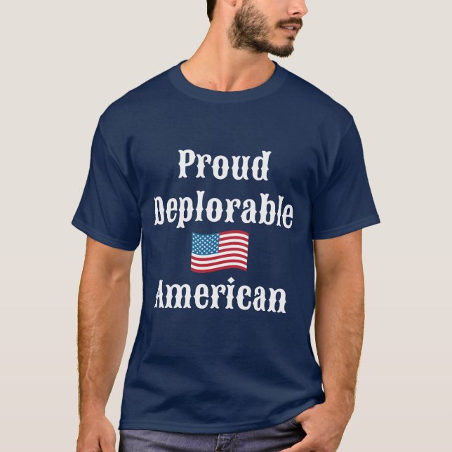 Stolzer bedauernswerter Amerikaner T-Shirt (Vorderseite)