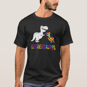 Stolzer Brothersaurus Autismus-Bewusstsein Bruder T-Shirt
