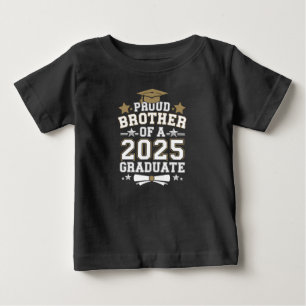 stolzer Bruder einer 2025 Abschluss-Graduate-Famil Baby T-shirt