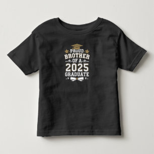stolzer Bruder einer 2025 Abschluss-Graduate-Famil Kleinkind T-shirt
