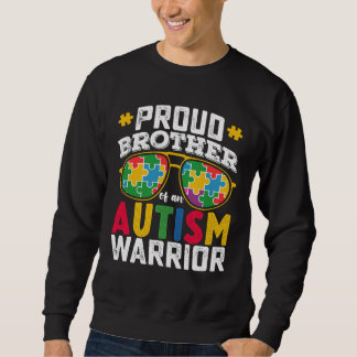 stolzer Bruder einer Familie des Autismus Kriegers Sweatshirt