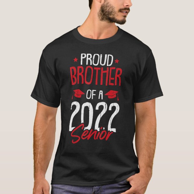 Stolzer Bruder einer Uni hochrangiger Abschluss 20 T-Shirt (Vorderseite)