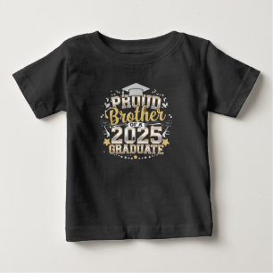 Stolzer Bruder eines 2025-Absolventen Abschlussfei Baby T-shirt