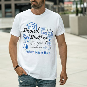 Stolzer Bruder eines Absolventen von 2026 T-Shirt