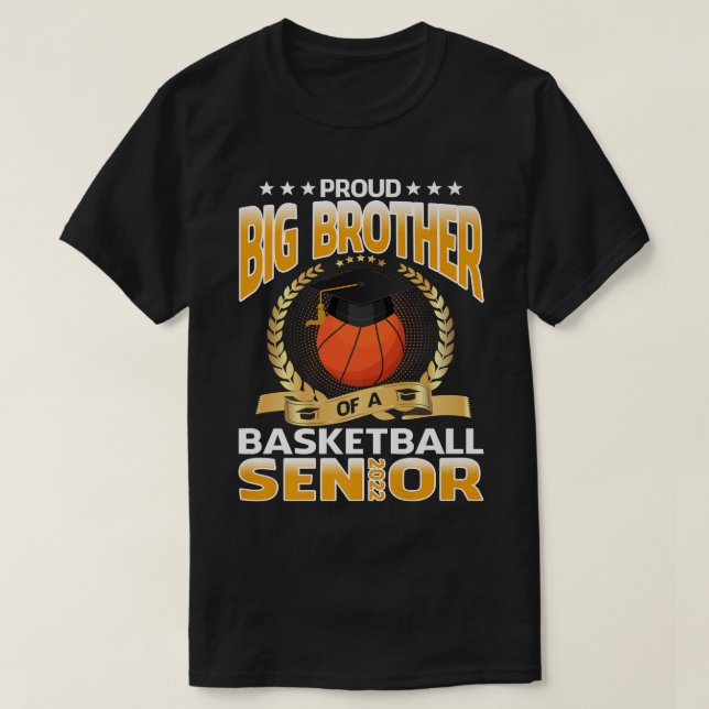 Stolzer Bruder eines Basketball Senior Premium  T-Shirt (Design vorne)