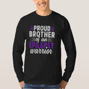 Stolzer Bruder eines Epilepsie-Kriegers Epilepsie- T-Shirt