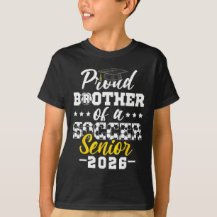 Stolzer Bruder eines Fußball Seniors 2026 Abschlus T-Shirt