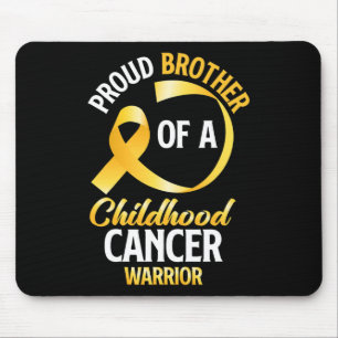 stolzer Bruder eines Krebserkrankers im Kindesalte Mousepad