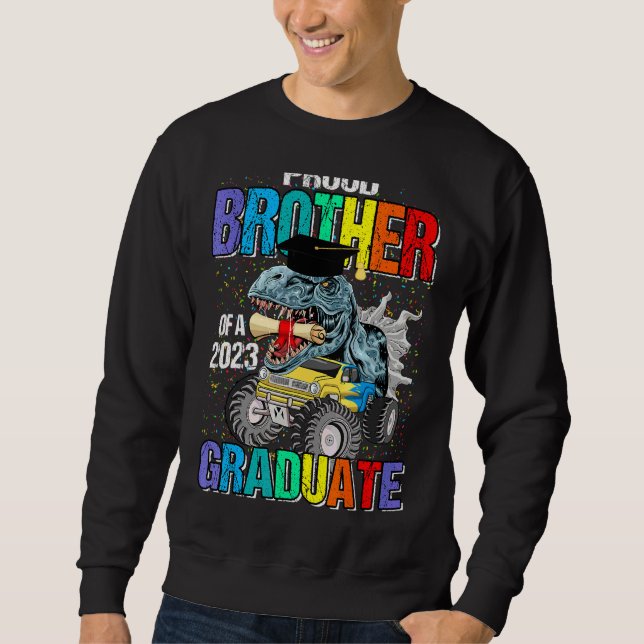 Stolzer Bruder eines Monsterfahrers 2023 Sweatshirt (Vorderseite)