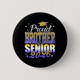 Stolzer Bruder eines Seniors 2026 Abiturjahrgang 2 Button