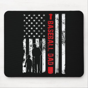 Stolzer Bysebyll Vater Amerikanische Flagge Sport Mousepad