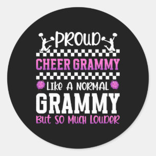 Stolzer Cheer Grammy Cheerleader Grammy Cheerleadi Runder Aufkleber