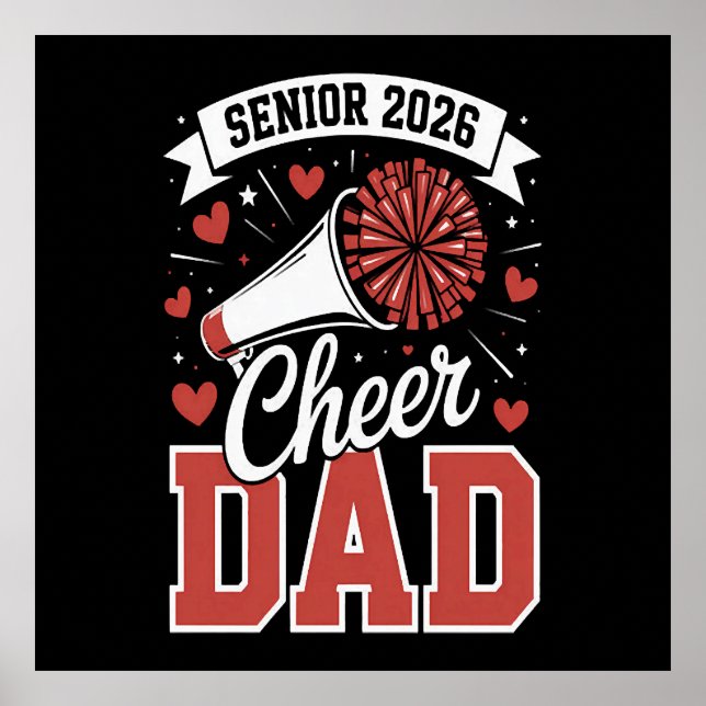 Stolzer Cheer Senior-Vater 2026 Poster (Vorne)