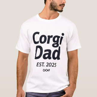 Stolzer Corgi-Vater EST 2025 T-Shirt