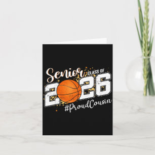 Stolzer Cousin 2026 Senior Basketball Illustration Karte