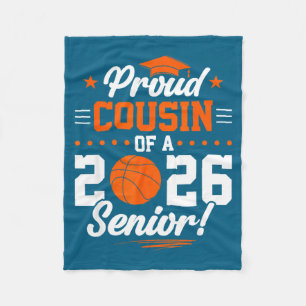 Stolzer Cousin 2026 Senior Basketball Kunstwerk Fleecedecke